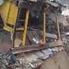 В Харькове здание ушло под землю (видео)