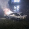 В центре Львова вспыхнул автомобиль