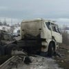 ДТП в Харькове: грузовик слетел с трассы (видео)