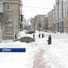 Сніг у Дніпрі паралізував рух громадського транспорту