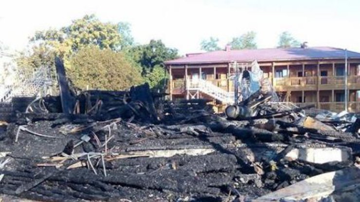 Пожар в одесском лагере "Виктория"