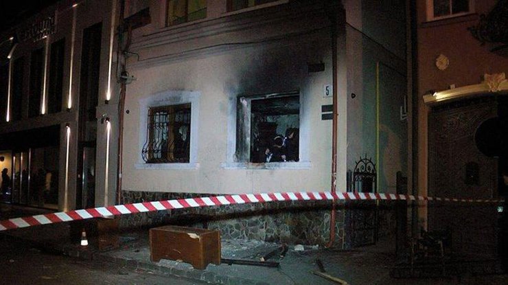 Поджог офиса в Ужгороде