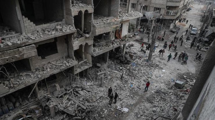 Разрушенный город в Сирии (архив)