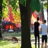 В городском парке Одессы сгорело кафе