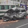 В Японии школьный автобус столкнулся с фургоном, есть пострадавшие 