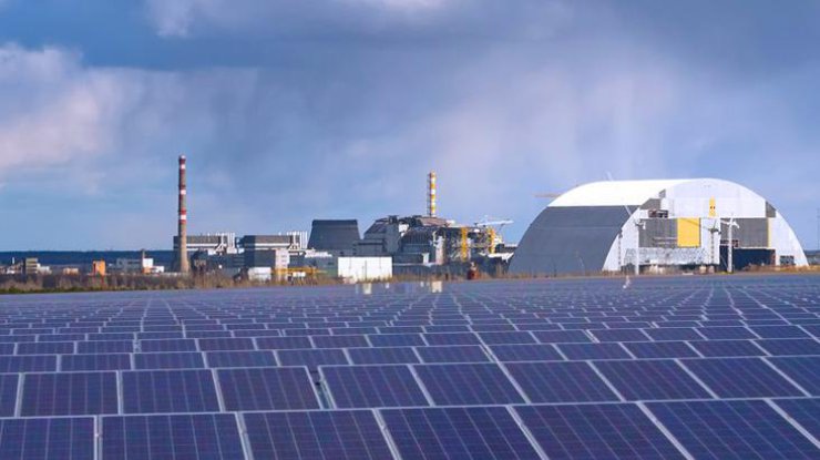 В Чернобыле возле реактора открылась солнечная электростанция