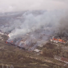 Пожар в Балаклее: военные склады тушат авиацией