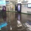 В Париже ливень затопил метро (видео)