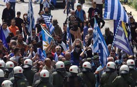 В Греции прошли протесты из-за соглашения с Македонией