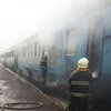 В Прикарпатье из горящего поезда выпрыгивали пассажиры (видео)