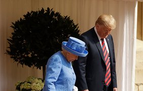 Встреча Дональда Трампа с Елизаветой II 