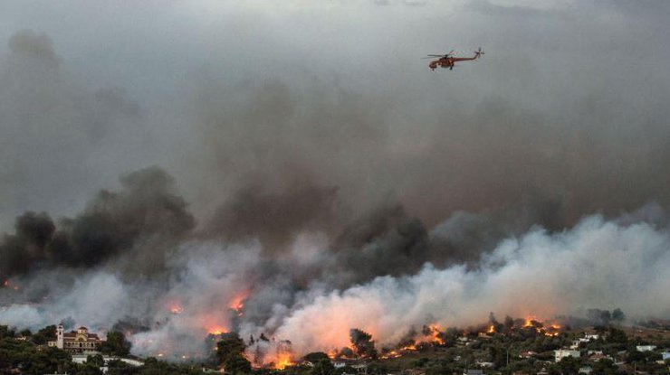В Греции бушуют пожары. Фото AFP