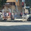 В Сумах полицейское авто сбило пешеходов на тротуаре (фото)