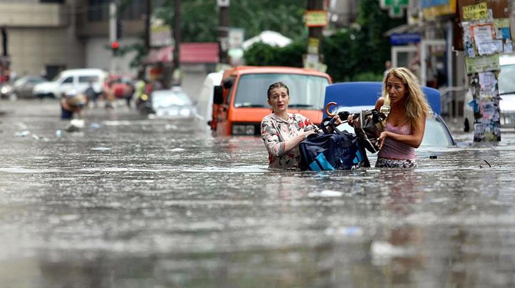 Киев снова затопит, ливни ожидаются в шести областях. Илл.: Константин Гришин