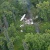 В Швейцарии самолет упал в лес (фото)