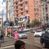 Пожар в центре Киева: движение транспорта перекрыто (фото)