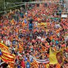 В Барселоне тысячи человек вышли на митинг за независимость Каталонии