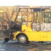 Под Харьковом пассажирский автобус загорелся на ходу (фото)