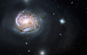 Галактика NGC 4911 в созвездии Волосы Вероники Фото: ESA