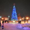 В Борисполе мужчина рухнул с главной елки города (видео)