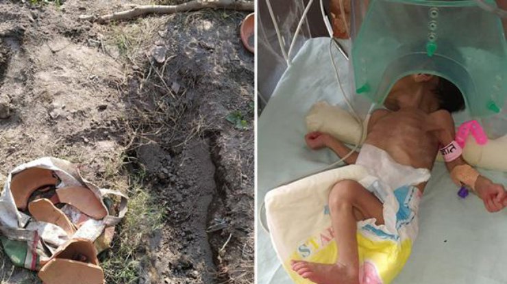 В Индии на кладбище откопали младенца / Фото: Caters News Agency