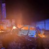 Под Одессой автомобиль "влетел" в памятник и загорелся, есть жертвы