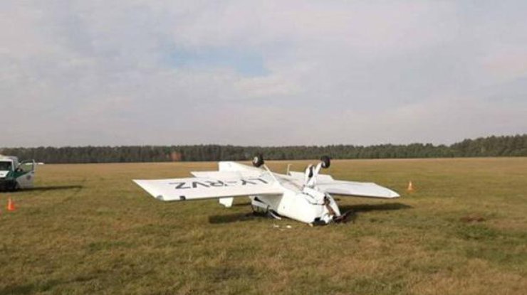 Фото: авария самолета в Латвии / Baltic Aviation