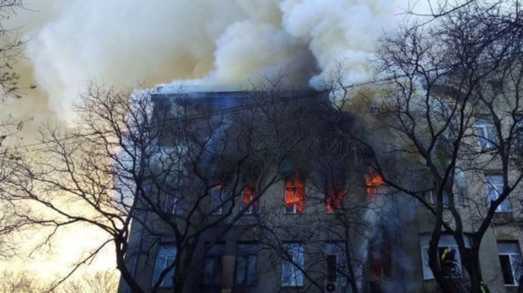 Пожар в Одессе / Фото: "Слово и дело"