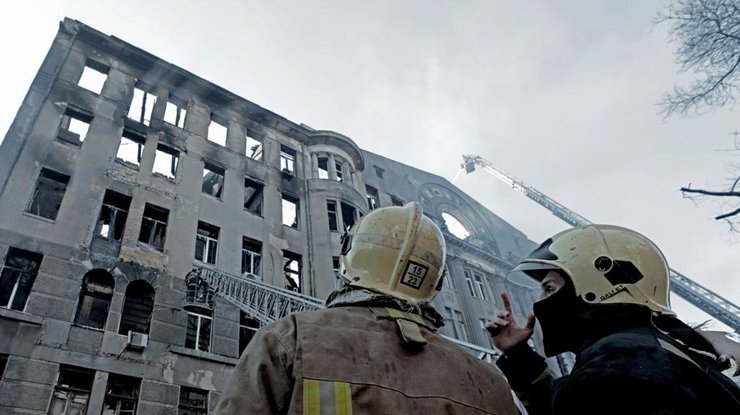 Пожар в Одессе, фото: ГСЧС