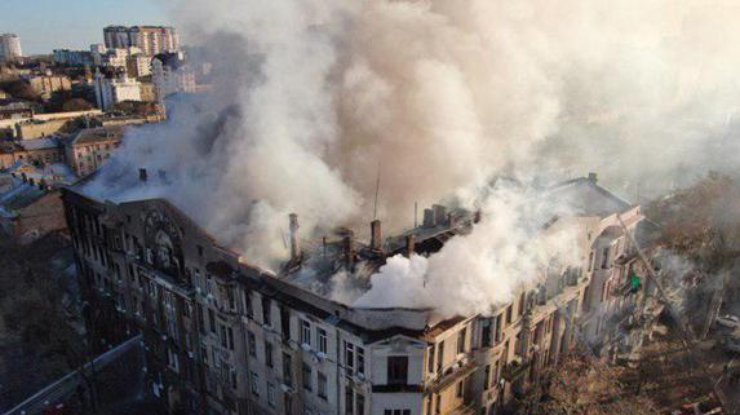Пожар в Одессе  /Фото: "Факты"