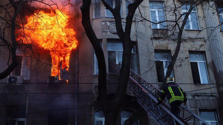 Пожар в Одессе / Фото: "Цензор"
