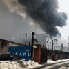 В Киеве вспыхнул масштабный пожар (видео)