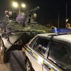 В Киеве БТР "влетел" в машину военной инспекции