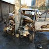 Жуткое ДТП в Киеве: загорелся автомобиль с водителем (фото)