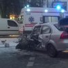 Водителя вырезали из авто: в Киеве произошло жуткое ДТП с маршруткой (фото, видео)