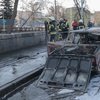 В Киеве вспыхнул автомобиль с людьми