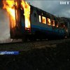 На Рівненщині спалахнув пасажирський потяг (відео)