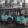 В Чернигове загорелся троллейбус с пассажирами