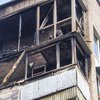 В Киеве загорелась квартира с ребенком (видео)