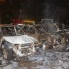 В Киеве во время пожара сгорели десять машин (фото)