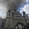 Во Львове в районе вокзала произошел масштабный пожар (видео)