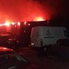В Киеве сгорела автобаза