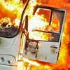 В Киеве дотла выгорел автобус (фото)