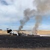 В США пассажирский самолет загорелся при взлете (фото)