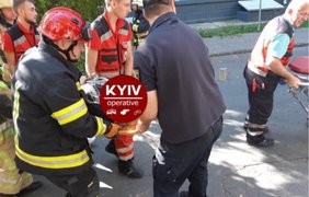 В центре Киева огромное дерево упало на женщину