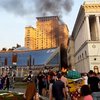 На Майдане Независимости столбом валит дым: что произошло (фото и видео)