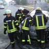 В центре Запорожья дотла выгорел автомобиль