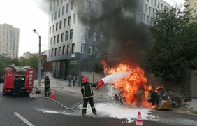 ДТП с пожаром в Киеве
