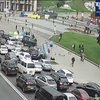 ДТП у Києві: на Майдані Незалежності позашляховик зніс людей на зупинці громадського транспорту