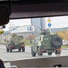 Протесты в Беларуси: в Минск заехали броневики с пулеметами (видео)